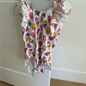 Lola + The Boys Colorful Ice Cream Print Kids Swim One Piece